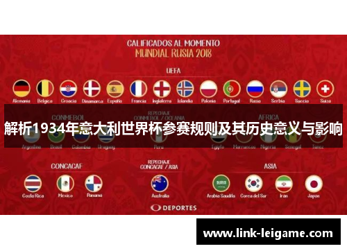 解析1934年意大利世界杯参赛规则及其历史意义与影响