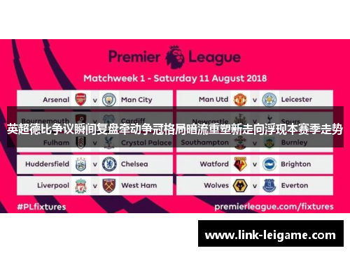 英超德比争议瞬间复盘牵动争冠格局暗流重塑新走向浮现本赛季走势 英超德比争议瞬间复盘牵动争冠格局暗流重塑新走向浮现本赛季走势